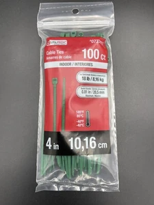 Utilitech 100er Pack 4 Zoll Nylon Befestigung Kabelbinder/Haken Kabelbinder Innen - Bild 1 von 2