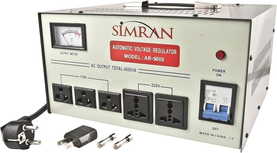 Simran 5000 Watt Voltage Converter Transformer Regulator, Up/Down Converter - Image 1 of 1