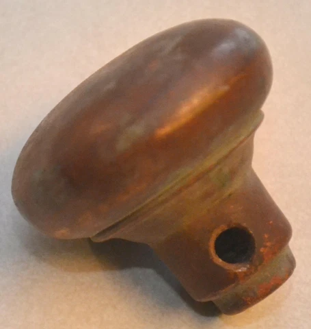 Antique Vintage Brass Door Knob Beautiful Patina, Circa 1908 1909 1910 1911 1912 Cover