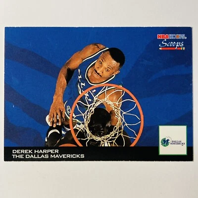 1993-94 NBA Hoops Scoops Derek Harper #HS6 Dallas Mavericks Tc2 - Image 1 of 2