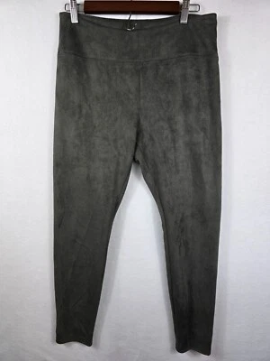 Frank Lyman Montreal Womens Faux Suede Leggings M Green - Image 1 of 3