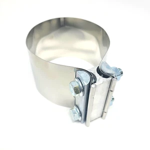 Exhaust Clamp Sleeve Coupler 4" Butt Joint Band Stainless Steel T-304 Quality - Picture 1 of 5