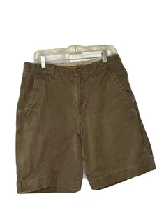 BANANA REPUBLIC Flat Front Brown Chino Deck Shorts, Mens Size 31, 10” Inseam - Picture 1 of 4