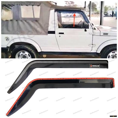 Visera de puerta Suzuki Samurai protector contra el clima deflector de viento irrompible (juego de 2) Foto 1 de 4