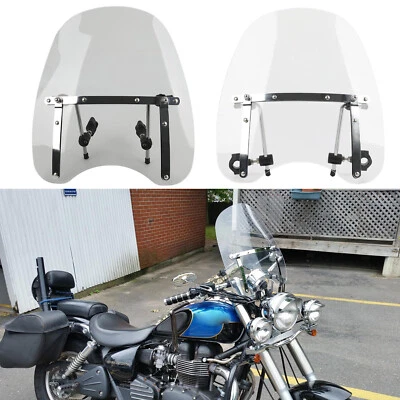 For Triumph Bonneville Speedmaster American 18"x16" Large Windshield Windscreen - Image 1 of 4