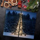 Christmas Tree Lights Decorations 2x30x52 Serving Chopping Board Gift