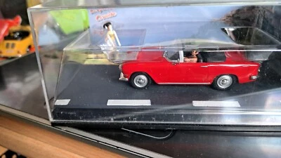 VOITURE MINIATURE 1/43è  SIMCA  OCEANE dans un diorama "La ROUTE BLEUE" - Photo 1/4