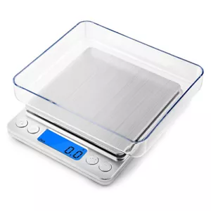 Digital Scale 3000g x 0.1g Jewelry Gold Silver Coin Gram Pocket Size Herb Grain - Picture 1 of 15
