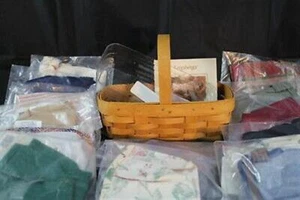 Longaberger Warm Brown Spring Booking Basket Combo with Liner Choice - NEW - Picture 1 of 8