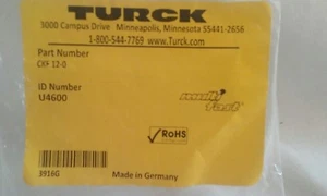 TURCK ELEKTRONIK CKF12-0 U4600 (Surplus New In factory packaging) - Picture 1 of 3