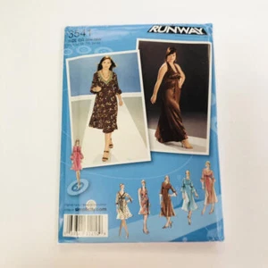 Vestido para mujer Simplicity patrón de costura 3541 talla 26W-32W sin cortar - Imagen 1 de 2