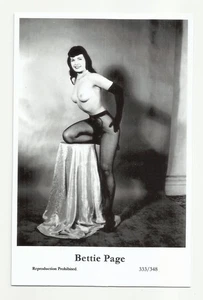 BX106) BETTIE PAGE SWIFTSURE PHOTO POSTCARD (333/348) FILMSTAR PIN UP GLAMOR - Picture 1 of 1