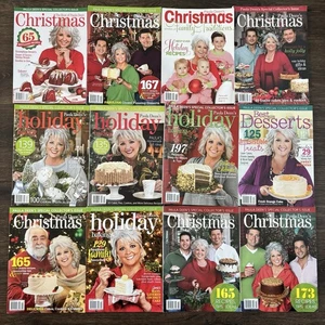 Lot of 12 Paula Deen Christmas Holiday Baking Magazines Recipes Desserts  - Picture 1 of 13