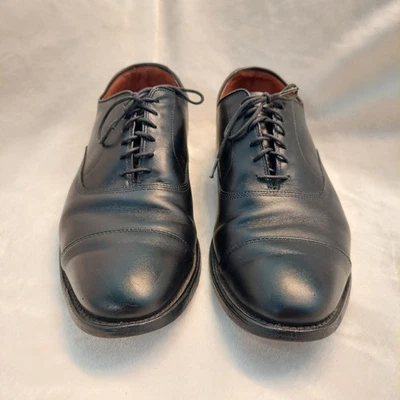 Allen Edmonds Park Avenue Dress Shoes Men 10.5 D Black Leather Formal Oxfords - Image 1 of 4