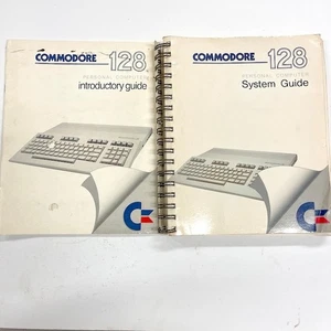 1985 2 Book Set Commodore 128 Computer Introductory Guide and System Guide - Picture 1 of 8