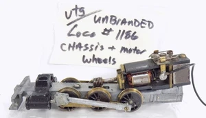 VTG/ HO/ UNBRANDED / LOCOMOTIVE #1186  / CHASSIS / MOTOR / WHEELS / BRASS  PARTS - Picture 1 of 7