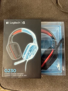 Logitech G230 Black/Red Over the Ear Gaming Headset Sealed - Picture 1 of 5