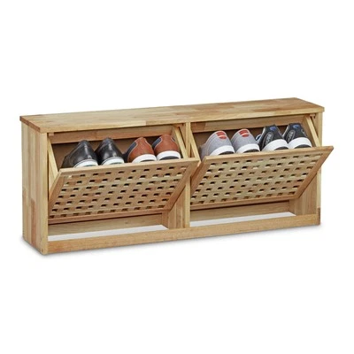 Schuhkipper Schuhregal Schuhkommode Kipp-Schuhablage Schuhschrank stabil - Bild 1 von 3