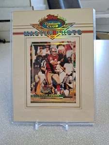 1993 Stadium Club Master Photo Series Jumbo Steve Young, San Francisco 49ers - Picture 1 of 2