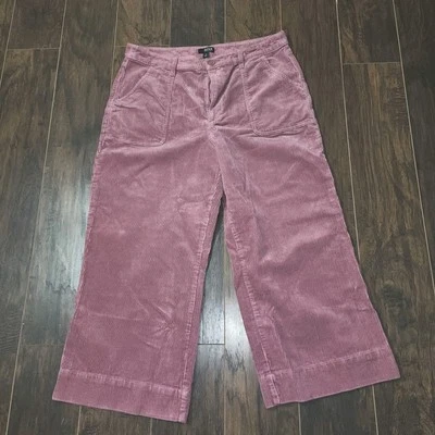 Женские широкие укороченные брюки A.N.A пыльный розовый вельвет размер 16 - Изображение 1 из 4