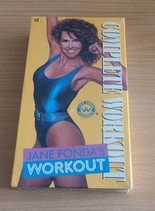 Jane Fondas VHS Complete Aerobic Workout Video 1989 New/Sealed - Picture 1 of 7