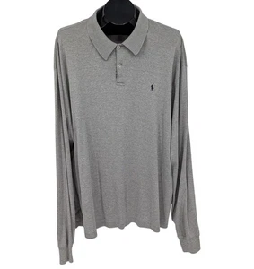 Vintage Polo Ralph Lauren Poloshirt Herren Gr. XXL Langarm Distressed Pony - Bild 1 von 16