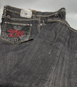 Marq Seventy Five bestickte Herren Jeans Baggy Größe 40 Vintage - Bild 1 von 5