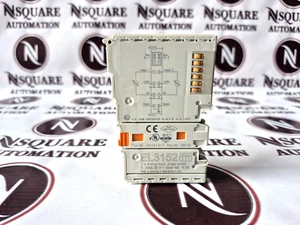 BECKHOFF EL3152 2X ANALOG INPUT SINGLE ENDED 4...20MA 85 R+DIODE VOLT MODULE - Picture 1 of 3