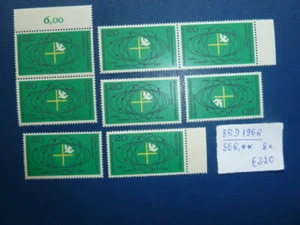 BRD 1968, Deutscher Katholikentag, Essen, Michel 568, ** - 8 x - Bild 1 von 1