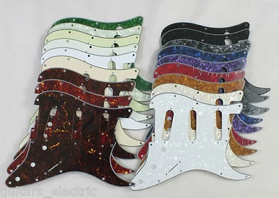 GUITARS ELECTRIC Golpeador STRATOCASTER SCRATCH PLATE para guardabarros USA/Mex en 18 colores