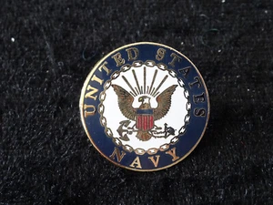 US Pin Badge Abzeichen Crest US Navy - Picture 1 of 2