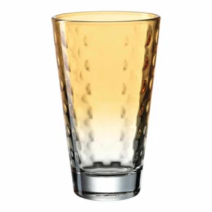 Leonardo Trinkglas Optic, Becher, Wasserglas, Kalk-Natron Glas, apricot, 300 ml - Bild 1 von 3