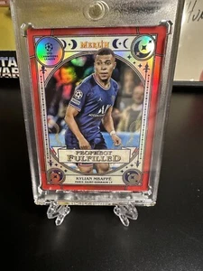 2021-22 Topps Merlin Kylian Mbappe Prophecy Fulfilled Red 2/10  - Picture 1 of 2