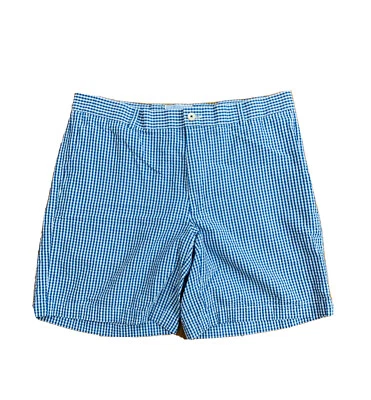 Southern Tide The SkipJack Mens Shorts Size 38 Blue White Checkered 100% Cotton - Image 1 of 4