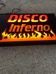 Vintage Disco Inferno Electric Sign - Picture 1 of 13