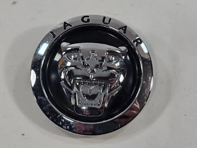 2009 2010 2011 Jaguar XF Front Grille Cat Emblem Badge Logo Black Chrome OEM - Image 1 of 3