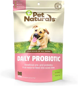 Daily Probiotic for Dogs Gut Health 120M Cfus, Duck Flavor, 60 Chews - Picture 1 of 7