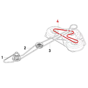 Keilriemen 589530701 Messerantrieb für Husqvarna Rider mit Combi 94 cm Mähwerk - Bild 1 von 2