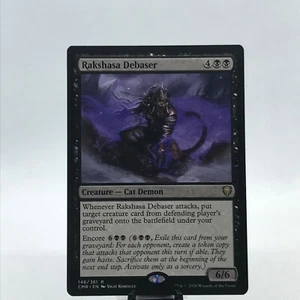 RAKSHASA DEBASER - COMMANDER LEGENDS - MTG -BLACK CREATURE RARE NM - Picture 1 of 2
