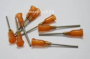 50 pezzi 1" 15Gauge Blunt aghi di erogazione siringa punte ago ambra - Foto 1 di 1