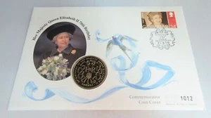 1926-1996 70TH BIRTHDAY HER MAJESTY QUEEN ELIZABETH II £5 CROWN COIN COVER PNC - Picture 1 of 6