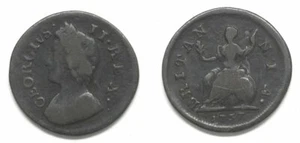 X2492  Great Britain 1737 George II Farthing, Small Date, KM 572 - Nice - Picture 1 of 1