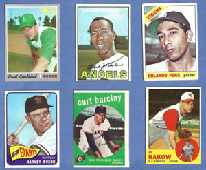 Old Vintage Baseball MLB Sports Trading Card Lot No Doubles  FREE SH! 1959-1970