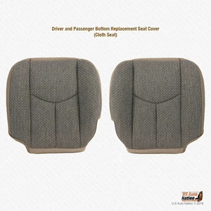 2005 2006 2007 GMC Sierra 1500 1500HD DRIVER & PASSENGER Bottom Tan Cloth Cover - Bild 1 von 11