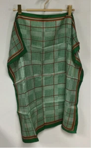 Vintage dead stock Unbranded Scarf, Green, 27x27 Inches - Picture 1 of 6