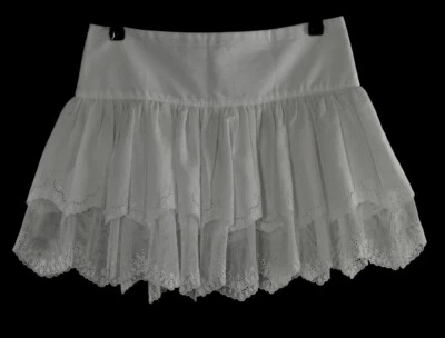 NWOT PATRIZIA PEPE FIRENZE ITALY WHITE LACE CRINOLINE FLAIR SKIRT SIZE 42 - Image 1 of 4