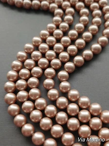 Swarovski 5810 Cristal 8mm Redondo Polvo Almendra Perla Cuentas Hilo de 50 cuentas. - Imagen 1 de 1