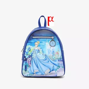 Mini zaino Loungefly Disney Castello di Cenerentola, carrozza e orologio - Foto 1 di 4