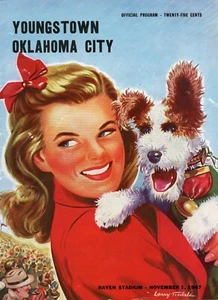 1947 Youngstown vs Oklahoma City College Football Program - Picture 1 of 1