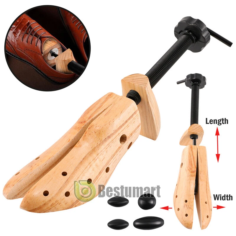 Zapatos ajustables de madera de 2 vías para hombres y mujeres Estirador Expansor Modelador [4-13US] S M L Foto 1 de 4